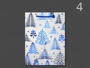 CQ05786 Karácsonyi dísztasak fehér közép 18x10x23cm 4f