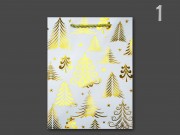 CQ05787 Karácsonyi dísztasak fehér nagy 26x12x32cm 4f