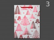 CQ05787 Karácsonyi dísztasak fehér nagy 26x12x32cm 4f