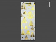 CQ05789 Karácsonyi italos dísztasak fehér 12x8x36cm 4f