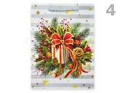 CQ05792 Karácsonyi dísztasak csíkos óriás 31x12x42cm 4f