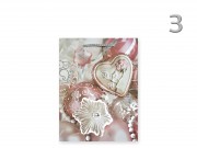 CQ05857 Karácsonyi dísztasak ezüstös közép 18x10x23cm 4f