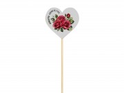 CQ06287 Szív pálcás Nőnapra szeretettel rózsás