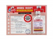CQ06683 Vicces orvosi recept + flaska Nyugdíjazásra 20x15cm
