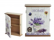 CQ06689 Kulcsos szekrény levendulás Home 20x25cm
