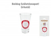 CQ06705 Pálinkkás pohár Boldog Születésnapot számozható 9cm
