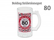 CQ06711 Söröskorsó Boldog 80. Születésnapot 400ml