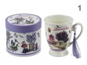 CQ06737 Bögre levendulás díszdobozban 2,5dl 4f