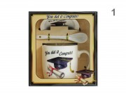 CQ06741 Bögre +alj +kiskanál ballagási 300ml 4f