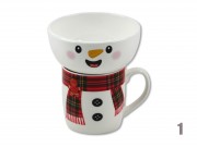 CQ06754 Karácsonyi bögre +müzlistál 4f