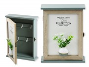 CQ06796 Kulcsos szekrény +növény 19x26cm