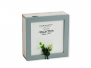 CQ06798 Teásdoboz +növény 4 fakkos 19cm