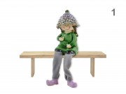 CQ06812 Lógólábú levendula figura fiú/lány 9cm 2f