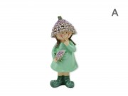 CQ06814 Levendula figura fiú/lány 16cm 2f