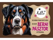 CQ06993 Tálalátét - lábtörlő Berni Pásztor kutyás 60x40cm