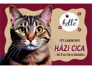 CQ07000 Tálalátét - lábtörlő Házi cicás 60x40cm