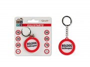 CQ07027 Kulcstartó kerek Boldog Születésnapot 4x9cm