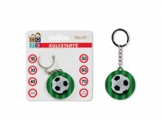 CQ07028 Kulcstartó kerek Focis 4x9cm