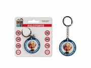 CQ07030 Kulcstartó kerek Nyugdíjas férfi 4x9cm