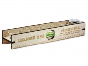 CQ07135 Vízmérték + 6db pálinkás pohár Legjobb Apa