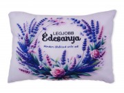 CQ07171 Díszpárna Legjobb Édesanya levendulás 35x25cm