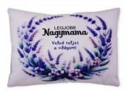 CQ07172 Díszpárna Legjobb Nagymama levendulás 35x25cm