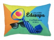 CQ07173 Díszpárna Legjobb Édesapa 35x15cm