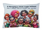 CQ07176 Díszpárna Nyugdíjas klub női 35x25cm