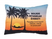 CQ07178 Díszpárna Boldog Nyugdíjas éveket 35x25cm