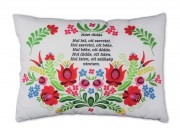 CQ07180 Díszpárna Házi áldás kalocsai 35x25cm