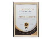 CQ07198 Fényképtartó natúr/fekete 21x30cm-es képhez