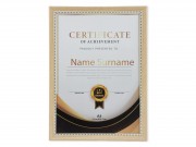 CQ07199 Fényképtartó natúr/arany pöttyös 21x30cm-es képhez