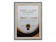 CQ07207 Fényképtartó natúr/ezüst 21x30cm-es képhez