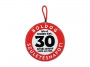 CQ07277 Edényalátét/falidísz Boldog 30. Születésnapot 17x19cm