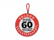CQ07280 Edényalátét/falidísz Boldog 60. Születésnapot 17x19cm