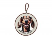 CQ07317 Edényalátét Kóstolás mestere Tacskó 17x19cm