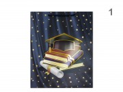 CQ07382 Ajándéktasak 3D ballagási nagy 26x12x32cm 4f