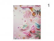 CQ07401 Ajándéktasak pillangós nagy 26x10x32cm 4f
