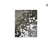 CQ07406 Ajándéktasak kockás fényes közép 18x10x23cm 4f