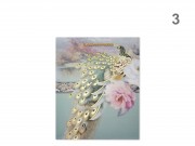 CQ07415 Ajándéktasak páva közép 18x10x23cm 4f