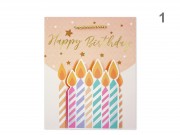 CQ07422 Ajándéktasak 3D Happy Birthday nagy 26x10x32cm 4f