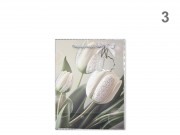 CQ07448 Ajándéktasak tulipános közép 18x8,5x24cm 4f