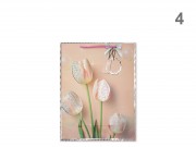 CQ07448 Ajándéktasak tulipános közép 18x8,5x24cm 4f