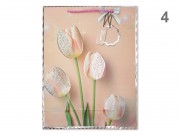CQ07450 Ajándéktasak tulipános óriás 31x12x40cm 4f