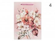 CQ07461 Ajándéktasak virágos glitteres óriás 31x12x40cm 4f