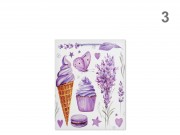 CQ07477 Ajándéktasak levendulás közép 18x8,5x24cm 4f