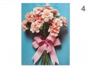 CQ07492 Ajándéktasak virágcsokor óriás 31x12x40cm 4f