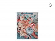 CQ07493 Ajándéktasak virágos közép 18x8,5x24cm 4f