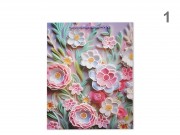 CQ07494 Ajándéktasak virágos nagy 26x10x32cm 4f