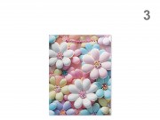 CQ07496 Ajándéktasak virágos közép 18x8,5x24cm 4f